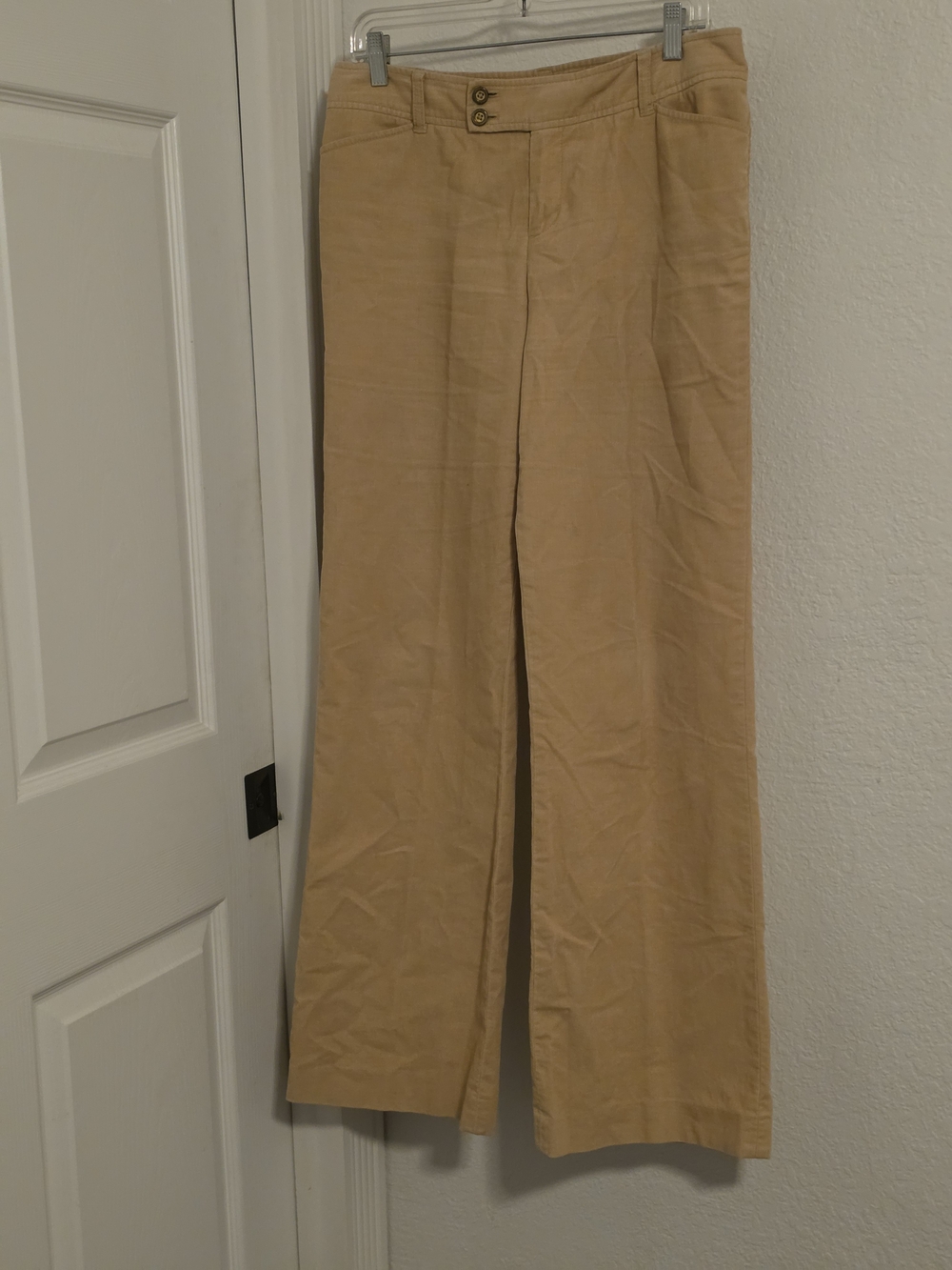 Lilly Pulitzer Tan Wide-Leg Chinos